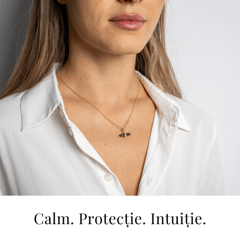 Echilibru si Linsite – Colier din Ametist Natural pe Lant de Cupru [1]