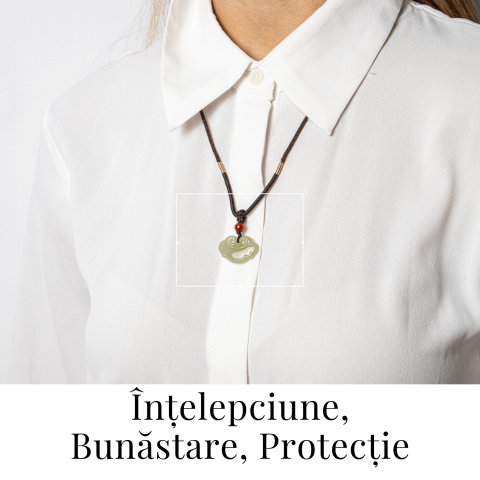 Protectie si Noroc – Colier Lucky Lock din Jad Hetian Natural [1]