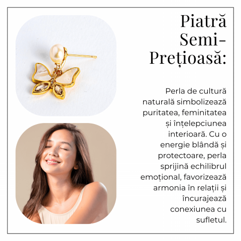 Zbor lin in fiecare zi – Cercei cu perla naturala si detalii fine [5]