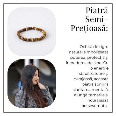 Bratara din Ochi de Tigru Natural – Energie si Protectie Zilnica [5]