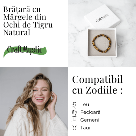Bratara din Ochi de Tigru Natural – Energie si Protectie Zilnica [4]