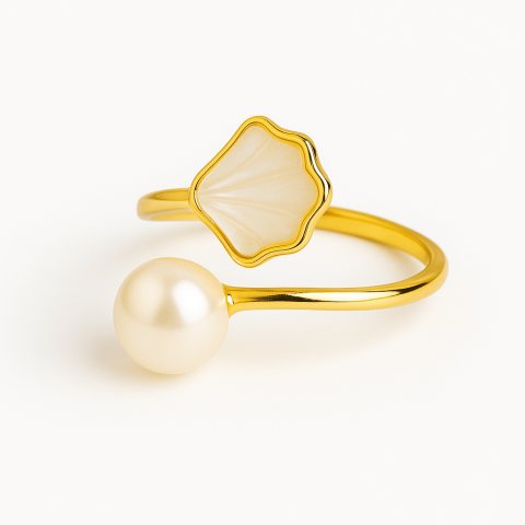 Echilibrare Energetica - Esenta delicatetii – Bijuterie cu perla si sidef pentru un look rafinat