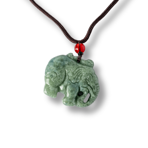 Noroc si Protectie – Colier Elefant din Jad Natural de Rusia [8]