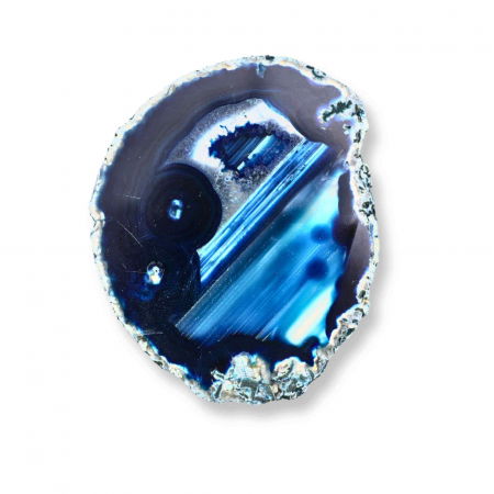 Felie de Agat Albastru in Forma Neregulata - Stimuleaza Creativitatea si Echilibrul Emotional [6]