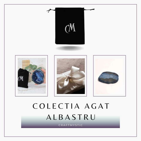 Felie de Agat Albastru 6-7 cm in Forma Neregulata [6]