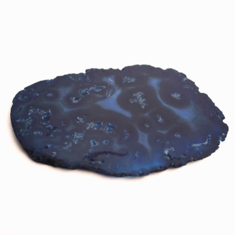Cristale pe beneficii - Felie de Agat Albastru 14-15 cm – Calm si Claritate Mentala