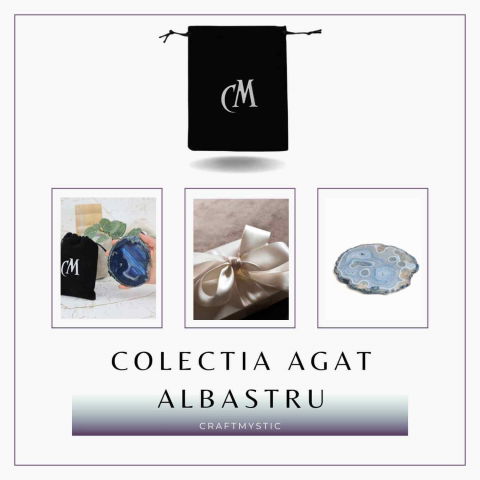 Felie de Agat Albastru 9-10 cm – Calm si Claritate Mentala [5]