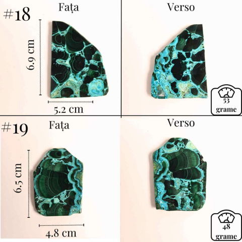 Felie unicat cu Malachit, Crisocola, Stalactite, Cornetite - Protectie si echilibru energetic [15]