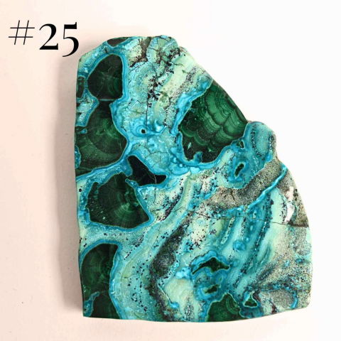 Felie unicat cu Malachit, Crisocola, Stalactite, Cornetite - Protectie si echilibru energetic [12]