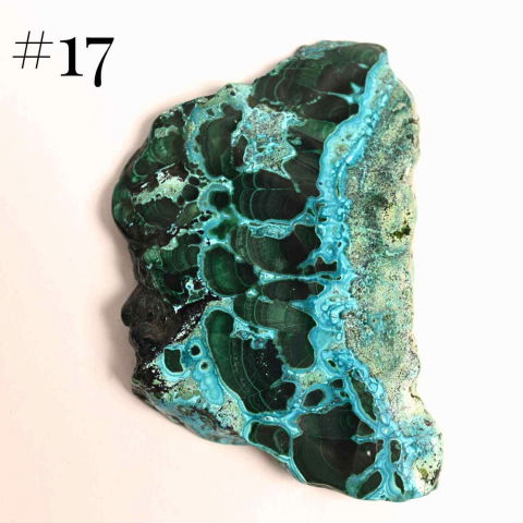 Felie unicat cu Malachit, Crisocola, Stalactite, Cornetite - Protectie si echilibru energetic [4]