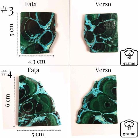 Felie unicat cu Malachit, Crisocola, Stalactite, Cornetite - Protectie si echilibru energetic [1]