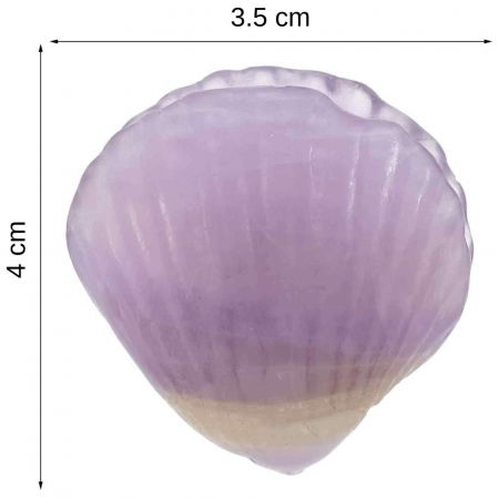 Figurina 4 cm din cristal natural in forma de scoica, ornamente pentru acvariu, marturie tip cadou de nunta, proiecte DIY [2]