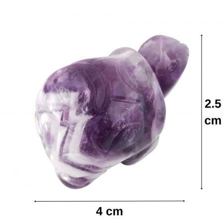 Figurina broasca testoasa 4 cm de cristal semipretios -  Sculptura din piatra vindecatoare reiki de buzunar pentru decor, colectie [1]