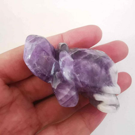 Figurina broasca testoasa 4 cm de cristal semipretios -  Sculptura din piatra vindecatoare reiki de buzunar pentru decor, colectie [4]