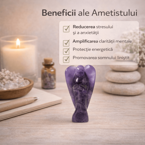 Inger din Ametist – Protectie Divina, Liniste Interioara si Claritate Spirituala [3]