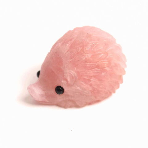 Balanta - Figurina arici din Cuart Roz – Vindecare emotionala si iubire