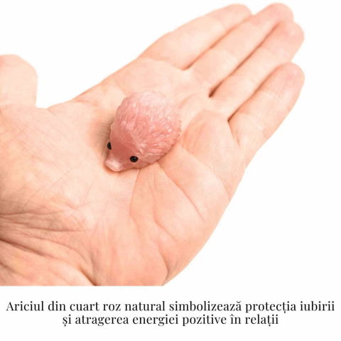 Figurina arici din Cuart Roz – Vindecare emotionala si iubire [4]