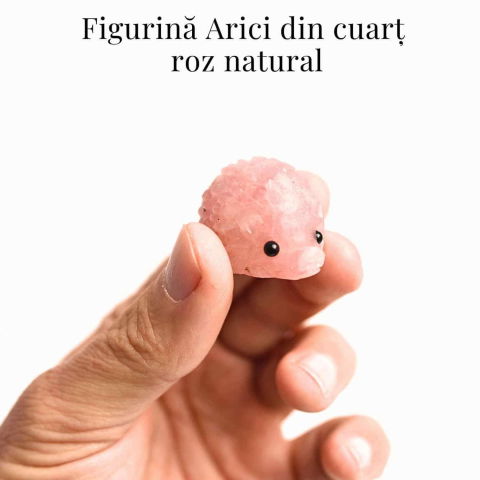 Figurina arici din Cuart Roz – Vindecare emotionala si iubire [1]