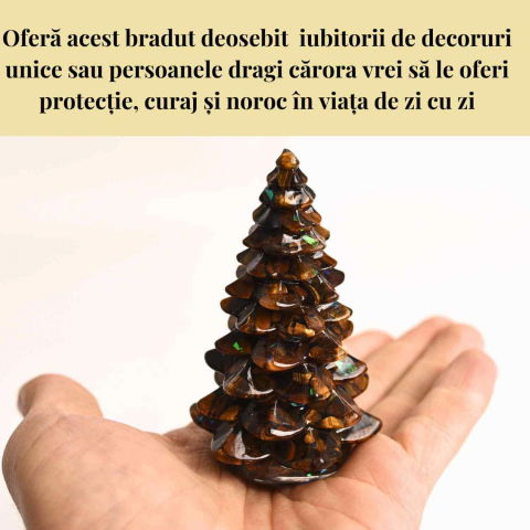 Figurina Bradut cu Ochi de Tigru – Protectie si Incredere [1]