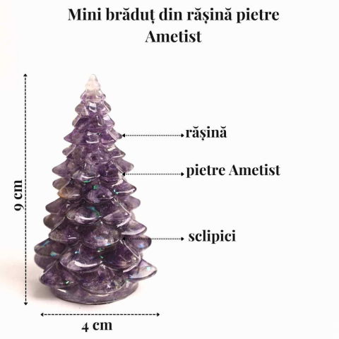 Figurina Bradut cu Ametist – Calm si Protectie Spirituala [2]