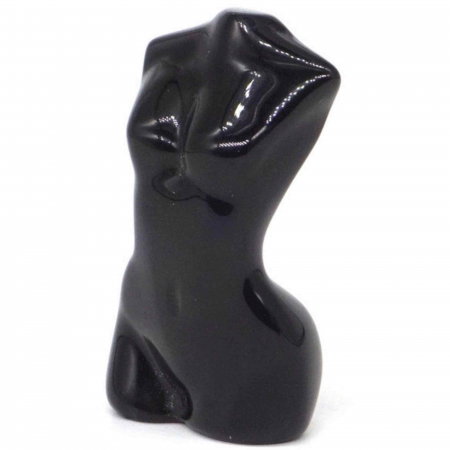 Instrumente și Accesorii Spirituale - Forma bust femeie din cristal natural Ametist 4 cm sculptat manual