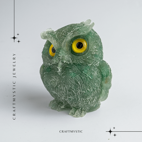 Bufnita din Aventurin Verde – Simbolul Intelepciunii si Norocului [7]