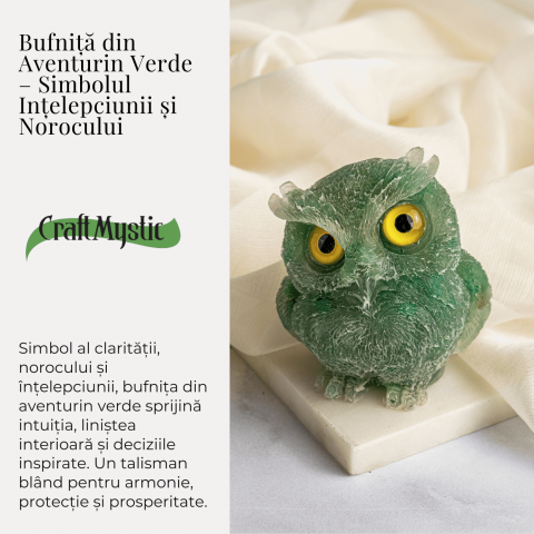 Bufnita din Aventurin Verde – Simbolul Intelepciunii si Norocului [3]