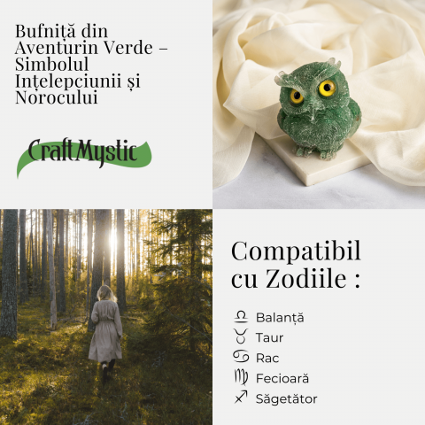Bufnita din Aventurin Verde – Simbolul Intelepciunii si Norocului [4]