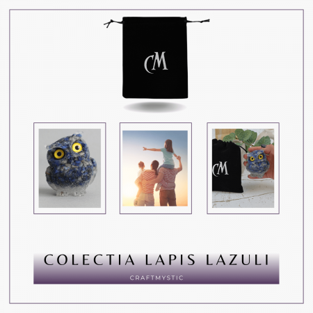 Figurina Bufnita din Lapis Lazuli – Talisman de Intelepciune si Protectie [7]