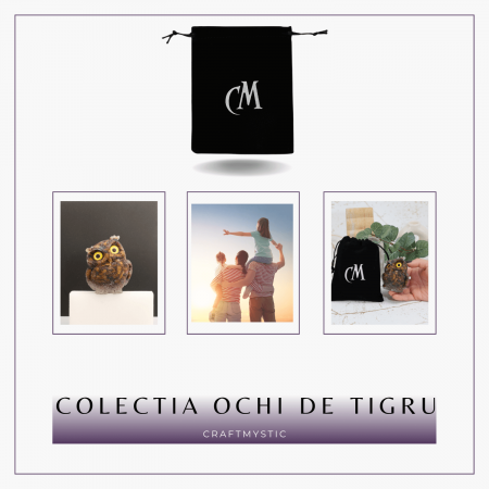 Figurina Bufnita din Ochi de Tigru – Protectie si Claritate Mentala [7]
