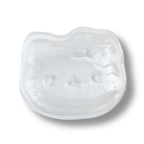 Placa Decorativa din Selenit Natural 5.5cm – Figurina Hello Kitty pentru Purificare si Armonie Energetica [0]