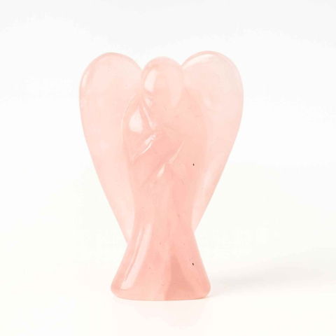 Dragoste si relatii - Ingeras din cuart roz 50-55 mm – Energie de iubire și protectie blanda
