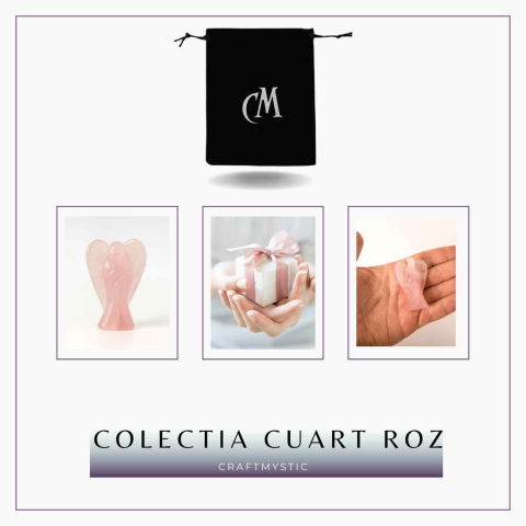 Ingeras din cuart roz 50-55 mm – Energie de iubire și protectie blanda [6]