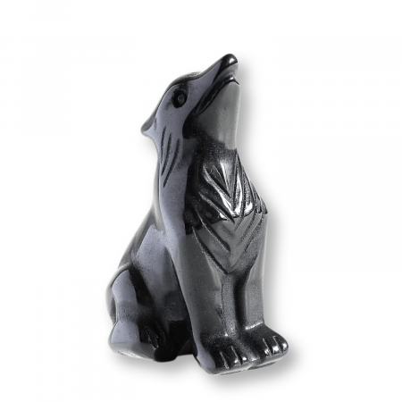 Figurina Lup din Obsidian Natural, 5 cm - Protector Energetic si Sprijin în Transformare [7]