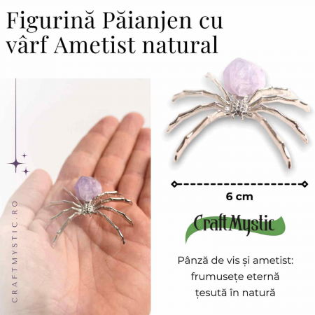 Figurina Paianjen Ametist - Echilibru Emotional si Protectie Energetica [1]