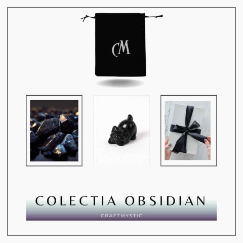 Pisicuta Alintata din Obsidian Negru – Talisman de Protectie si Intuitie [7]