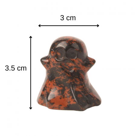Figurina 3.5 cm in forma de fantoma din piatra semipretioasa Cuart Roz, sculptata manual [2]