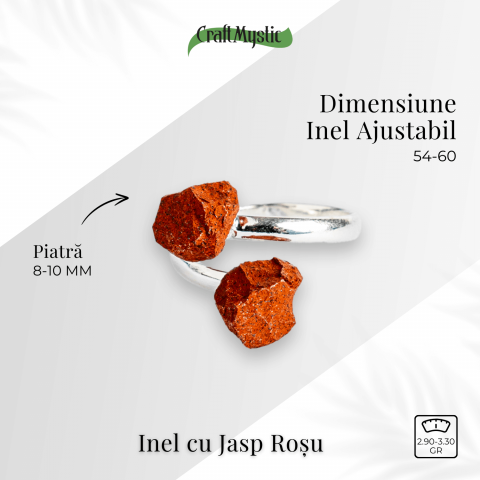 Inelul curajului – Dublu Jasp rosu pentru forta interioara si vitalitate [3]