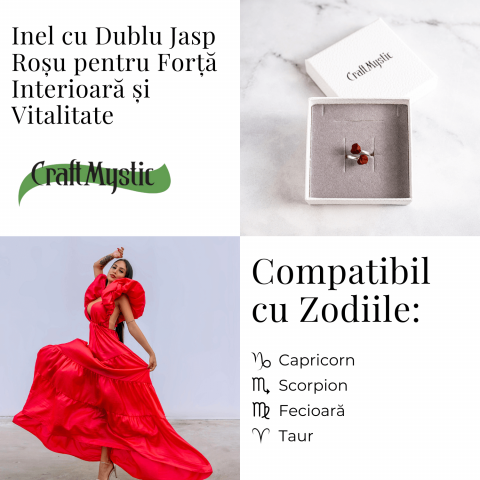 Inelul curajului – Dublu Jasp rosu pentru forta interioara si vitalitate [4]