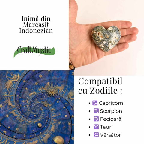 Inima care linisteste furtunile – Marcasit indonezian sculptat manual [3]