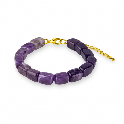 Cristale pe beneficii - Geometrie Spirituala – Bratara cu Ametist Natural