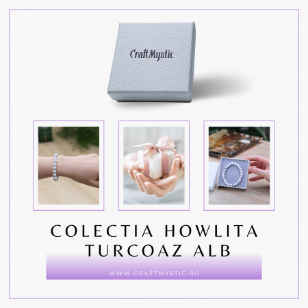 Bratara cu margele 8mm din pietre semipretioase naturale din turcoaz - Aduce echilibru [5]