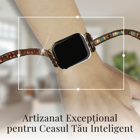 Bratara din Cristale Jasp Imperial pentru Smartwatch Apple, Model 38 mm sau 42 mm [4]