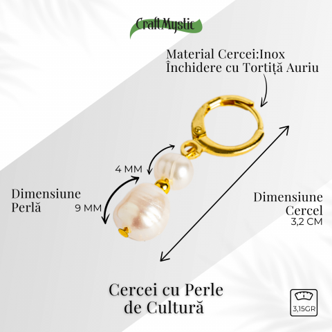 Cercei cu perle de cultura – Bijuterie rafinata si echilibrata pentru femei elegante [2]