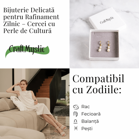 Cercei cu perle de cultura – Bijuterie rafinata si echilibrata pentru femei elegante [4]