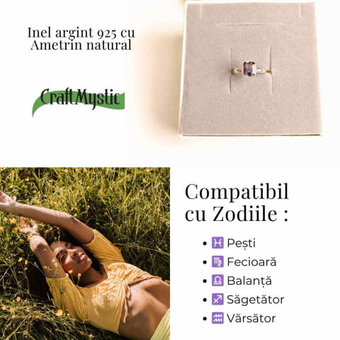 Inel argint 925 cu Ametrin natural – Claritate, armonie si eleganta [3]