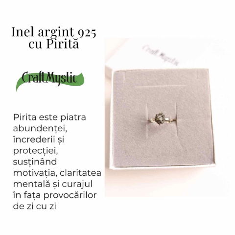 Inel Argint 925 cu Pirita Bruta – Protectie si Putere Interioara [2]
