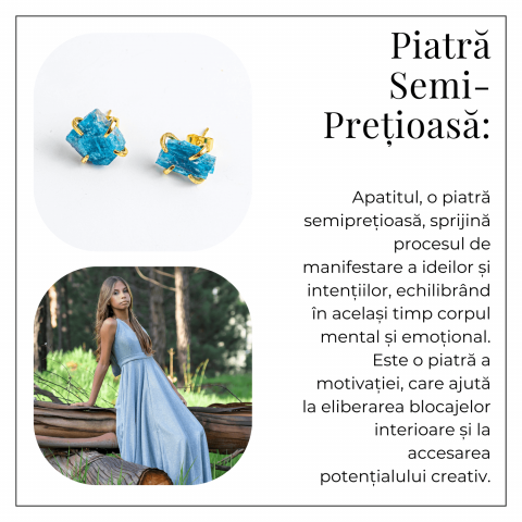 Cercei de Claritate si Inspiratie – Apatit Natural si Finisaj Auriu [5]