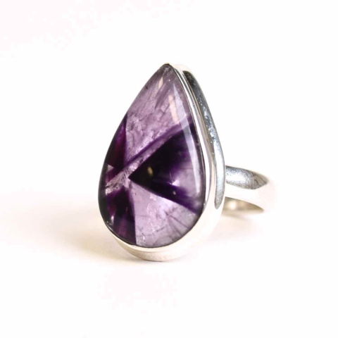 Inel argint 925 cu Atomic Trapiche Ametist lacrima – Claritate si Transformare [0]
