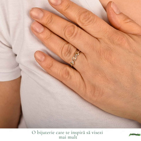 Inel argint 925 cu Citrin triplu – energie pozitiva si prosperitate [1]